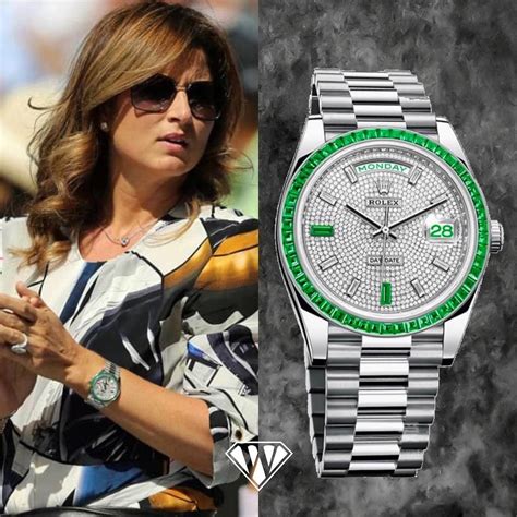 federer rolex collection|emerald and diamond Rolex.